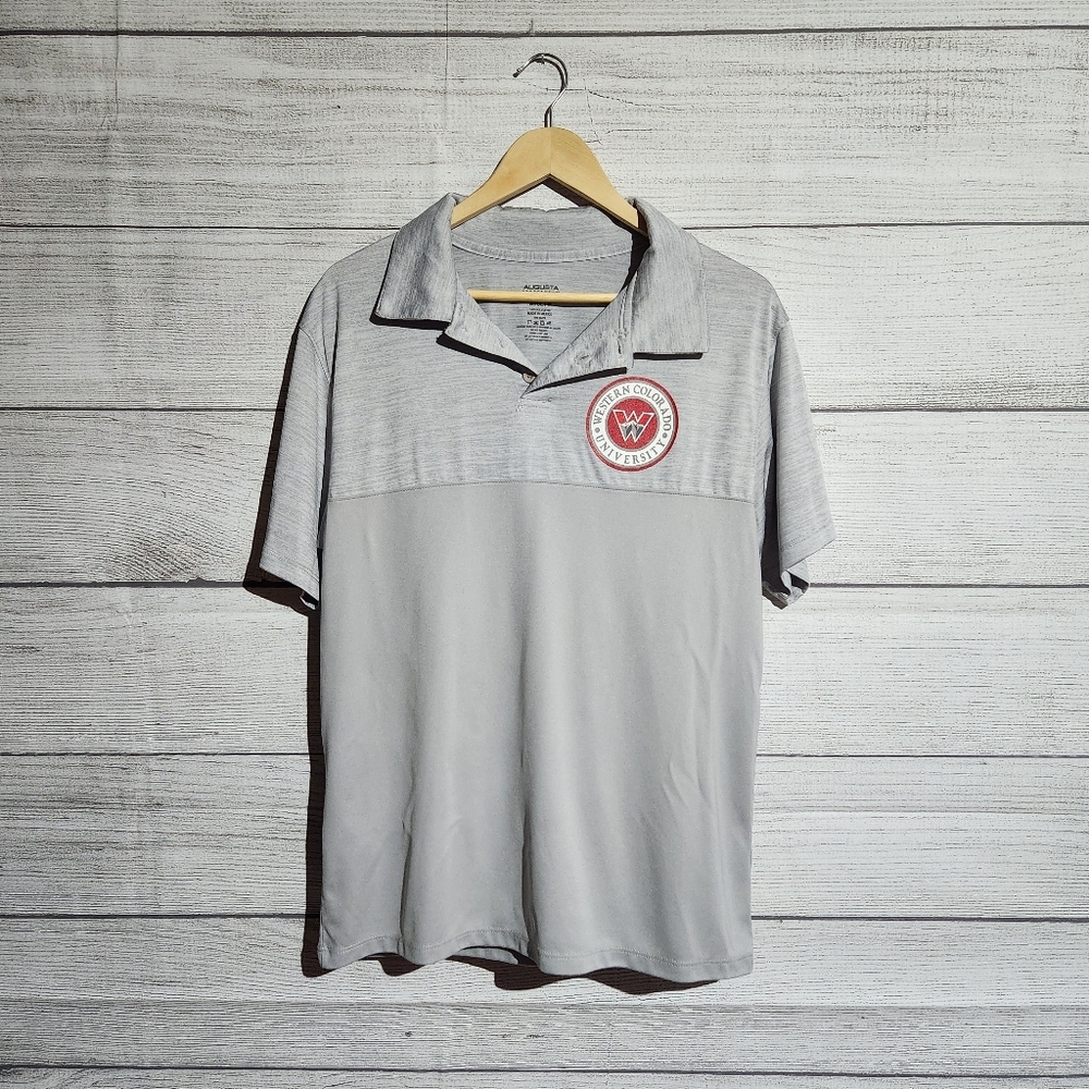 Western Colorado University Gray Polo Shirt, Size M